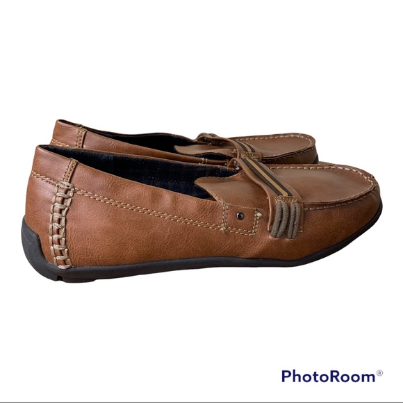 Steve Madden Grab Brown Leather Casual Loafers Size 7 - Picture 4 of 6